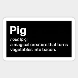 Pig Definition Magnet